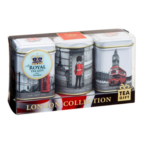 AHMAD TEAS LONDON COLLECTION 3X CADDIES LOOSE 25G