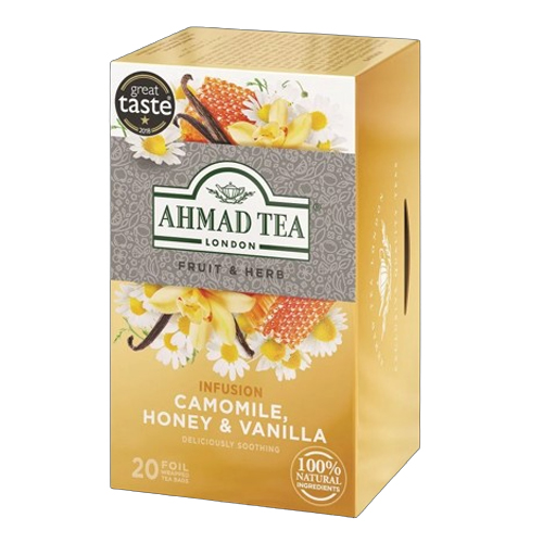 AHMAD TEAS CAMOMILE HONEY & VANILLA INFUSION 20 TEA BAGS