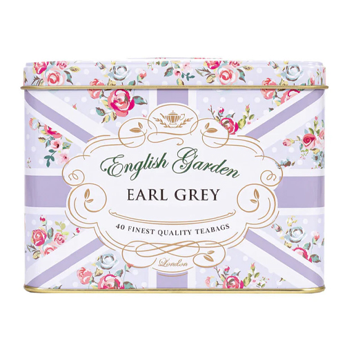 AHMAD TEAS ENGLISH GARDEN CADDY EARL GREY 40 TEA BAGS