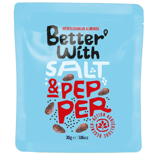 BETTER WITH SALT & PEPPER ALMONDS 10X 30G