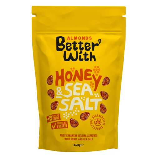 BETTER WITH HONEY & SEA SALT ALMONDS  8X 140G