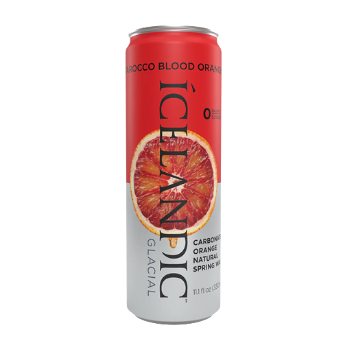 ICELANDIC GLACIAL WATER CAN BLOOD ORANGE 330ML