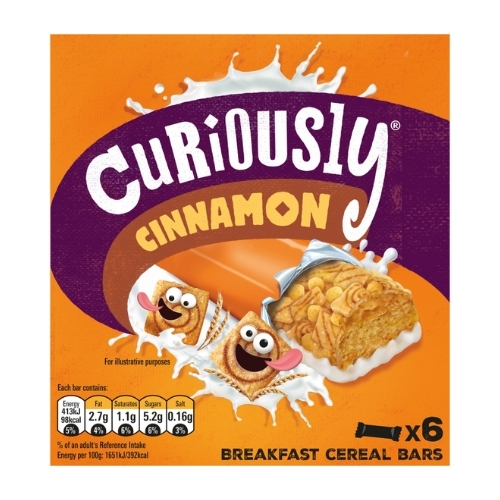 CURIOUSLY CINNAMON CEREAL BARS 25G