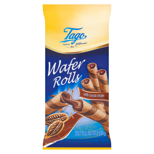 TAGO WAFER ROLLS WITH COCOA CREAM 150G