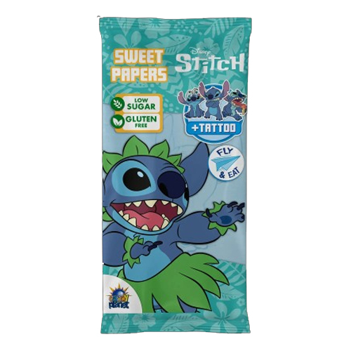 LILO & STITCH EATING PAPER & TATTOO 8PK
