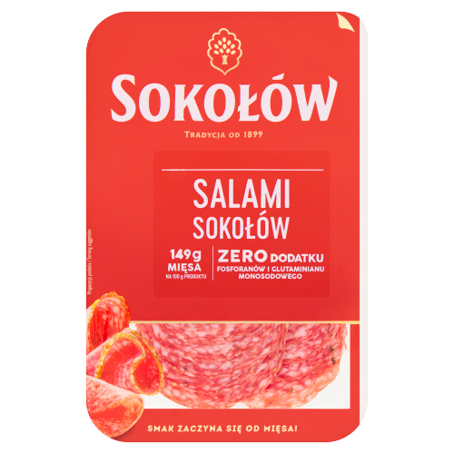 SOKOLOW SALAMI SLICES 100G