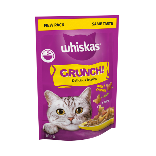 WHISKAS CRUNCH CAT TREATS 6X 100G