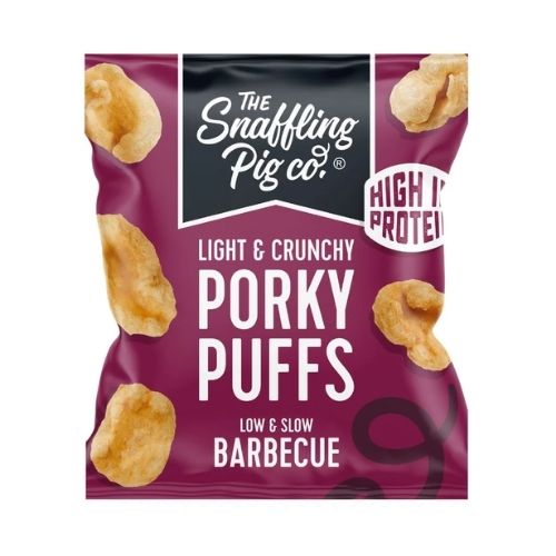 SNAFFLING PIG PORKY PUFFS BBQ PMP £1.00 20G