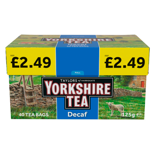 TAYLORS DECAF TEA BAGS PMP £2.49 40S
