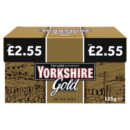 TAYLORS GOLD TEA BAGS 40S PMP £2.55 40S