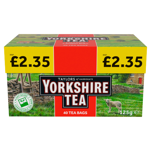 TAYLORS YORKSHIRE TEA BAGS PMP £2.35 40S