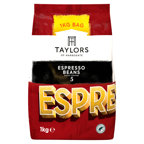TAYLORS OF HARROGATE ESPRESSO ROAST COFFEE BEANS 1KG