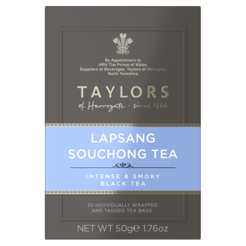 TAYLORS OF HARROGATE 20 LAPSANG SOUCHONG TEA BAGS 50G