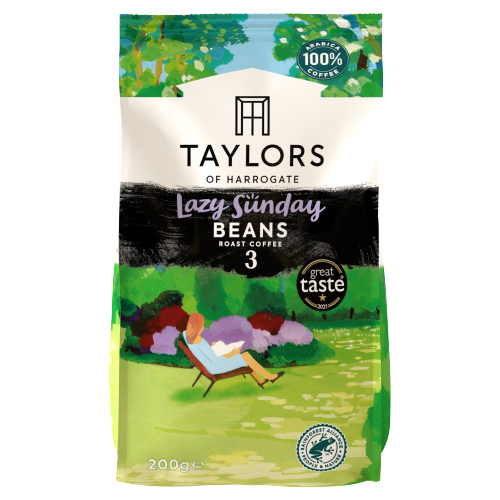 TAYLORS OF HARROGATE LAZY SUNDAY ROAST COFFEE BEANS 200G