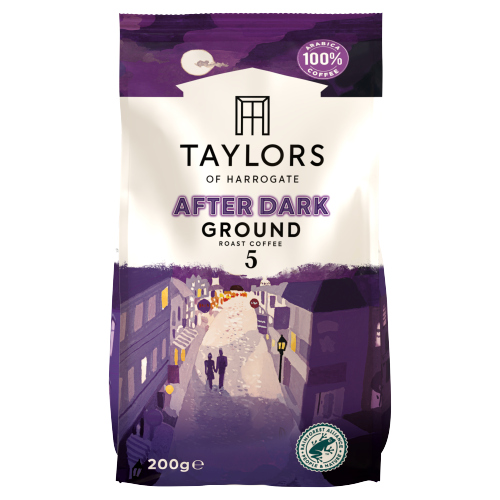 TAYLORS OF HARROGATE AFTER DARK ROAST GROUND COFFEE 200G