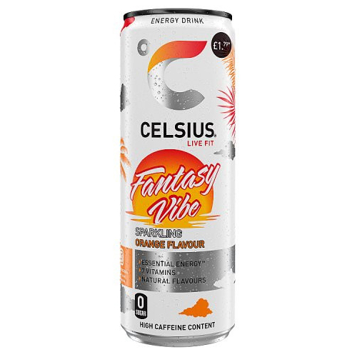 CELSIUS FANTASY VIBE PMP £1.79 355ML