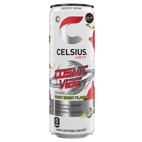 CELSIUS COSMIC VIBE PMP £1.79 355ML