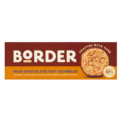 BORDER MILK CHOCOLATE OAT CRUMBLES 150G