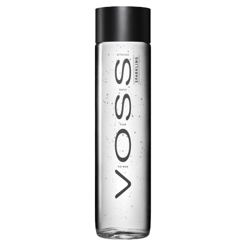 VOSS WATER SPARKLING GLASS 375ML