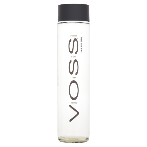 VOSS WATER SPARKLING GLASS 800ML