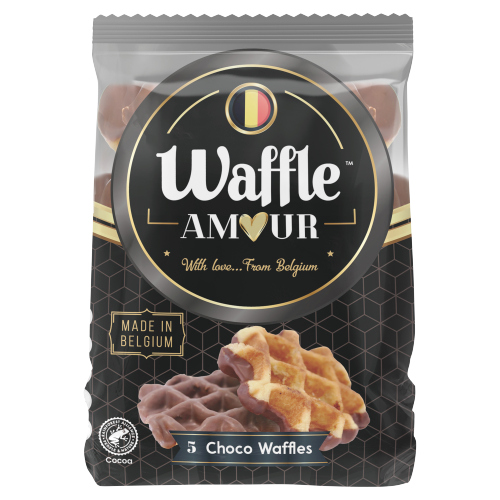 WAFFLE AMOUR CHOCOLATE WAFFLES 5PK 300G