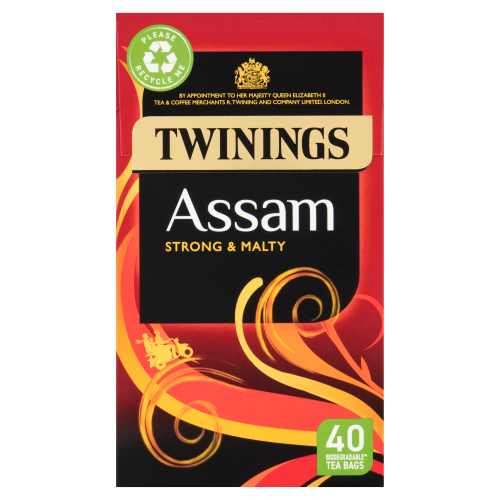 TWININGS ASSAM 40 TEA BAGS 100G