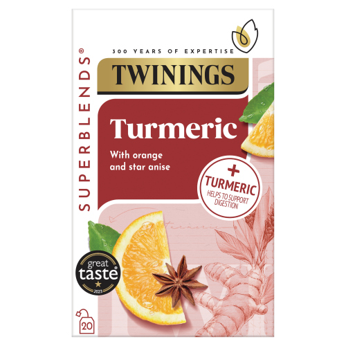 TWININGS SUPERBLENDS TUMERIC 20S