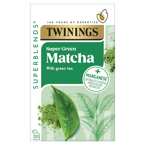 TWININGS SUPERGREEN MATCHA 20'S