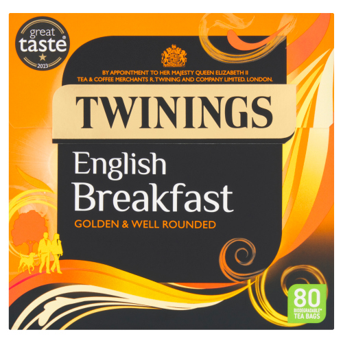 TWININGS ENGLISH BREAKFAST 80 TEA BAGS 200G