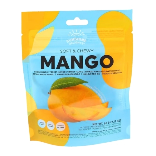 SUNSHINE DELIGHTS S&C MANGO  60G
