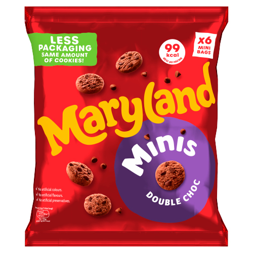 MARYLAND MINI DOUBLE CHOC 6PK 118.8G