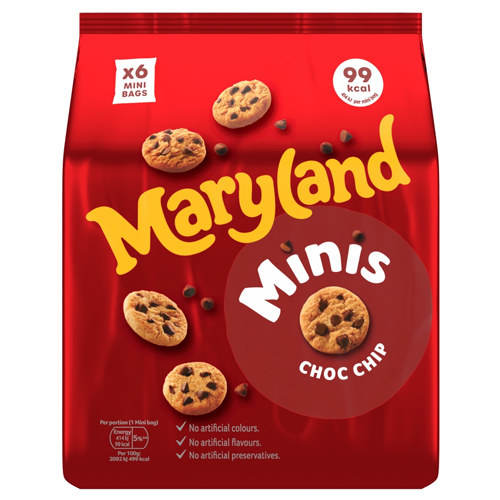 MARYLAND CHOCOLATE CHIP MINIS 10X 118.8G