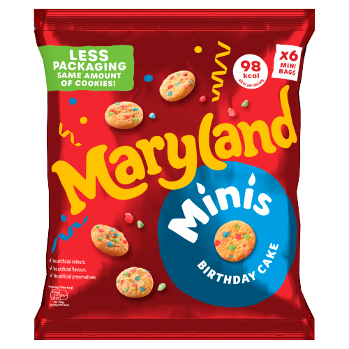 MARYLAND MINI BIRTHDAY CAKE 6PK 118.8G