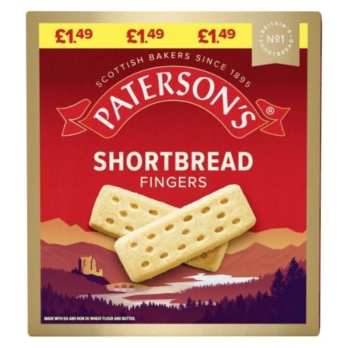 PATERSON’S SHORTBREAD FINGERS PMP £1.49 300G