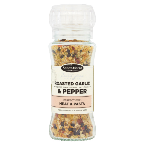 SANTA MARIA ROASTED GARLIC & PEPPER GRINDER 80G