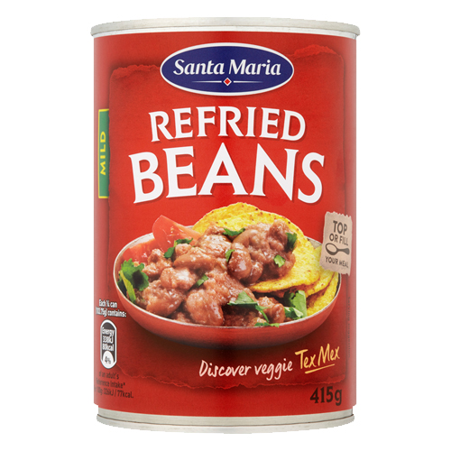 SANTA MARIA REFRIED BEANS 415G