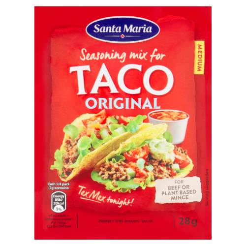 SANTA MARIA SEASONING MIX FOR TACO ORIGINAL MEDIUM 28G