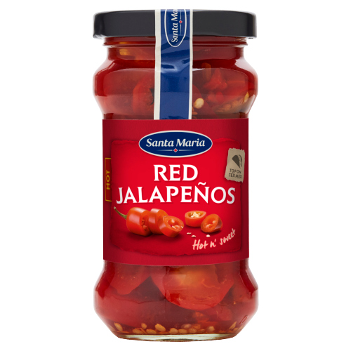 SANTA MARIA RED JALAPENOS HOT 200G