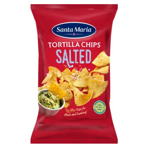 SANTA MARIA TORTILLA CHIPS SALTED 185G