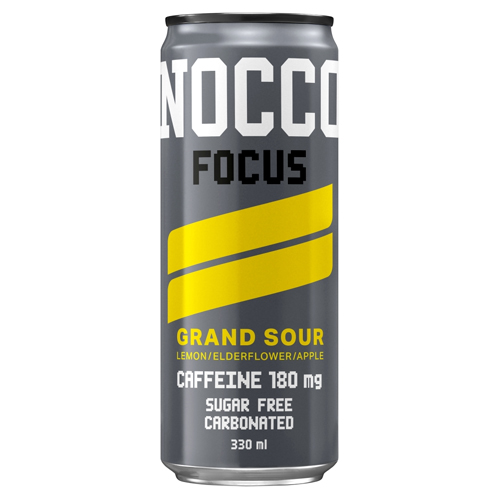 NOCCO FOCUS GRAND SOUR LEMON ELDERFLOWER APPLE 330ML