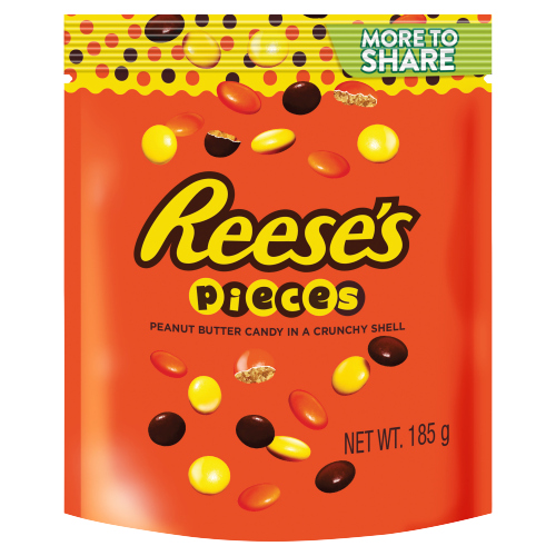 REESE'S PIECES PEANUT BUTTER IN A CRUNCHY SHELL 185G