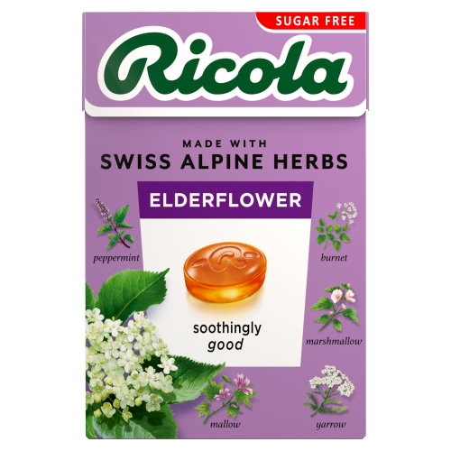 RICOLA ELDERFLOWER SUGAR FREE BOX 10S 45G