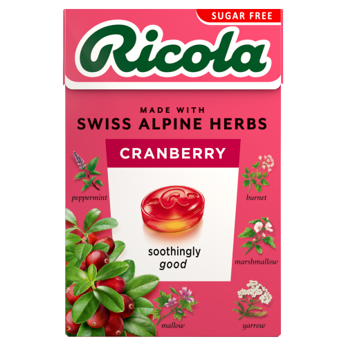RICOLA CRANBERRY SUGAR FREE BOX 10S 45G