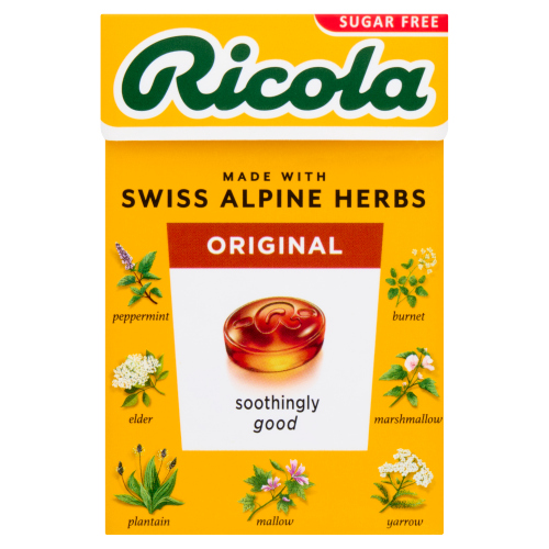 RICOLA HERB SUGAR FREE BOX WITH STEVIA 45G