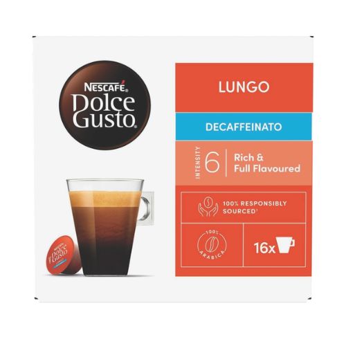 NESCAFE DOLCE GUSTO LUNGO DECAFFEINATO 16 CAP 112G