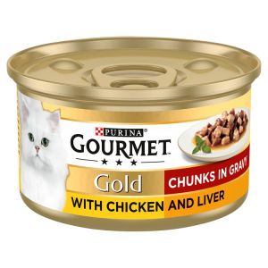 GOURMET GOLD CHUNKS IN GRAVY WITH CHICKEN AND LIVER 85G