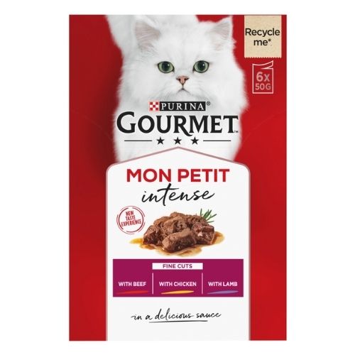 GOURMET MON PETIT FINE CUTS BEEF, CHICKEN & LAMB 6PK 50G