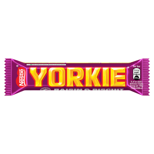 YORKIE RAISIN & BISCUIT CHOCOLATE BAR 44G
