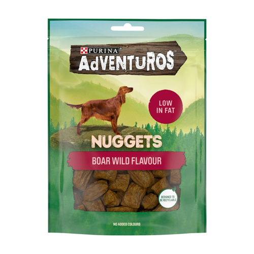 ADVENTUROS NUGGETS DOG TREATS BOAR FLAVOUR 90G