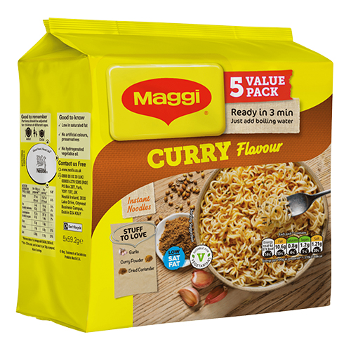 MAGGI 3-MIN INSTANT NOODLES CURRY FLAVOUR 5PK 59.2G